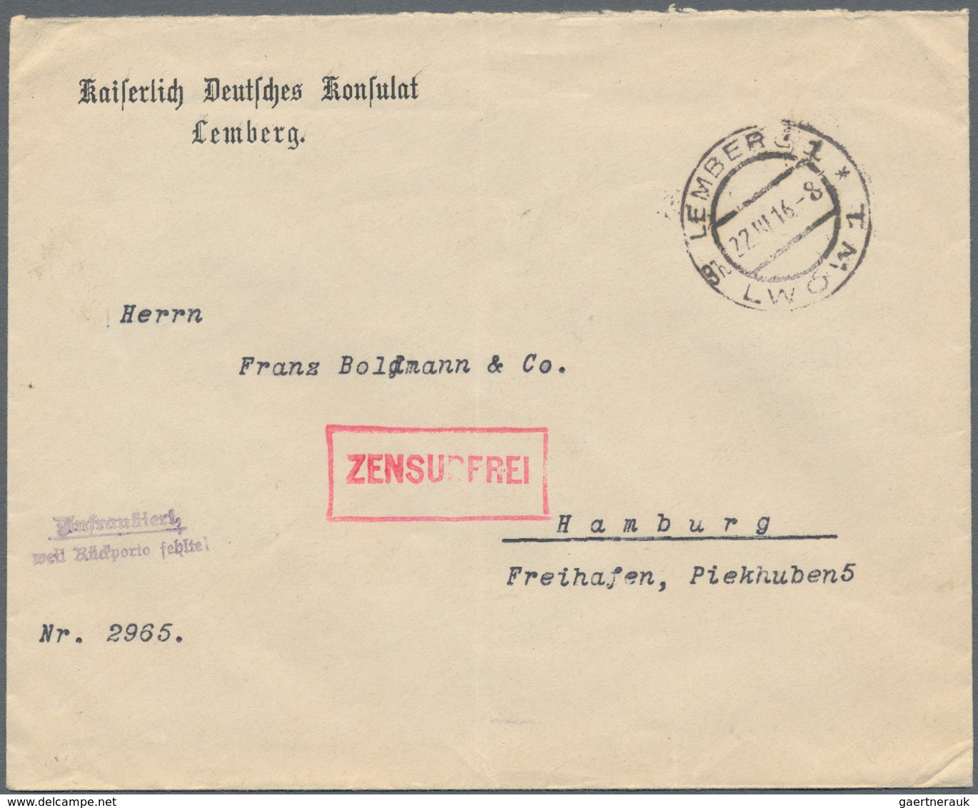 Thematik: Konsulatspost / Consular Mail: 1828/1940, Gehaltvolle Partie Mit 23 Belegen, Dabei Hauptsä - Non Classés