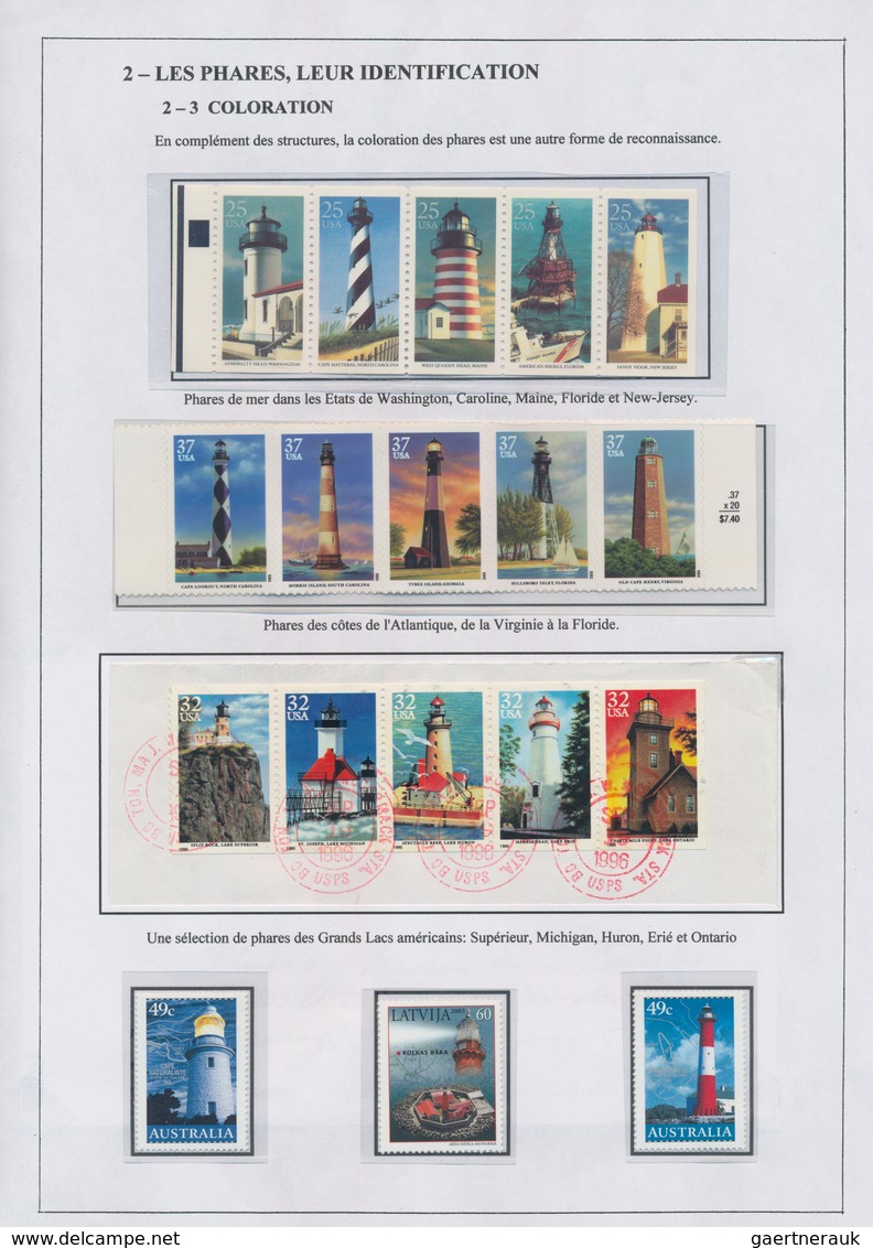 Thematik: Leuchttürme / Lighthouses: 1900/2000 (ca.), Mainly 1970's/1990's, Thematic Collection On A - Phares