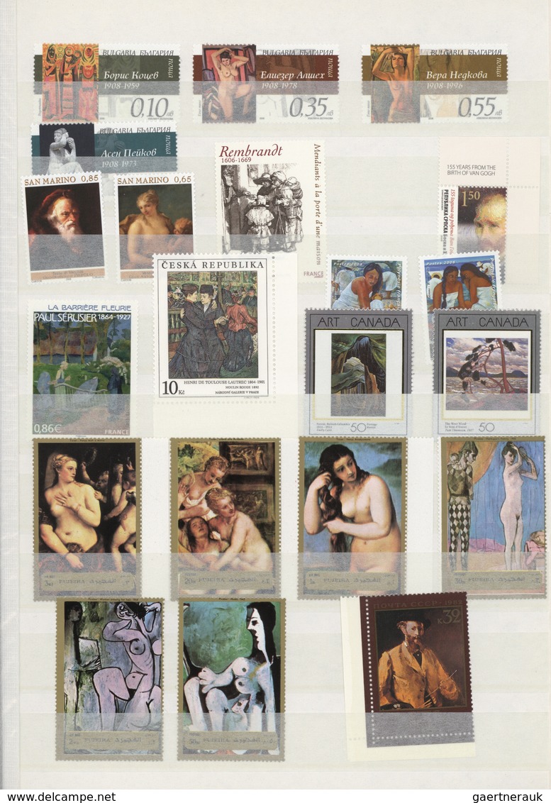 Thematik: Malerei, Maler / Painting, Painters: 1950/2000 (ca.), Comprehensive Holding With An Exhibi - Autres & Non Classés