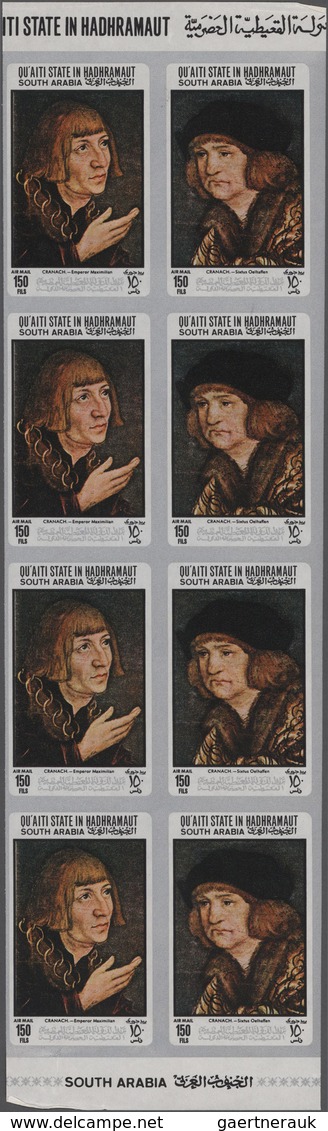 Thematik: Malerei, Maler / Painting, Painters: 1967 - Qu'aiti State Of Hadhramaut - L. Cranach Senio - Autres & Non Classés