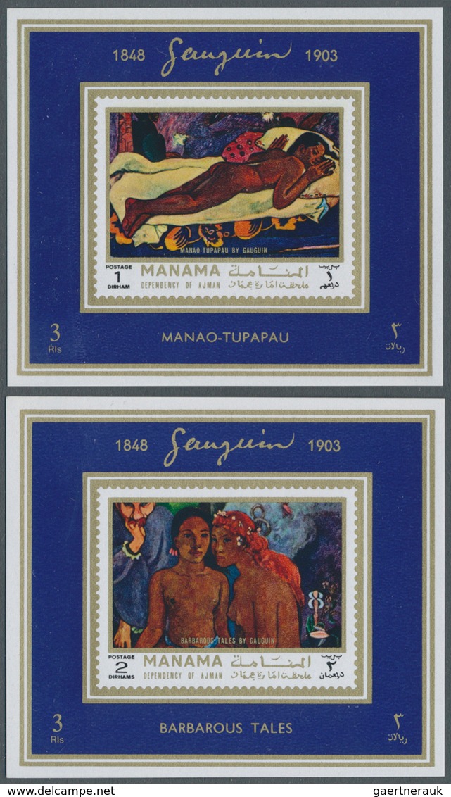 Thematik: Malerei, Maler / Painting, Painters: 1972, Adschman/ Ajman- Manama, Paintings By Paul GAUG - Altri & Non Classificati