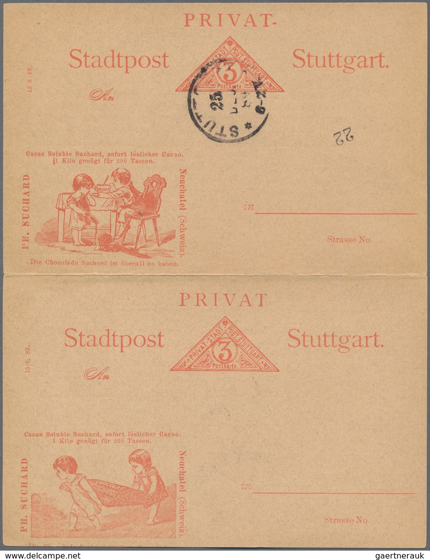 Thematik: Nahrung-Schokolade / Food-chocolate: From 1895 On (approx). Lot Of About 50 Private Advert - Ernährung