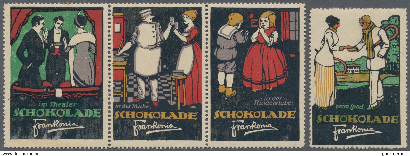 Thematik: Nahrung-Schokolade / food-chocolate: From 1898 on. Collection on the CHOCOLATE topic with