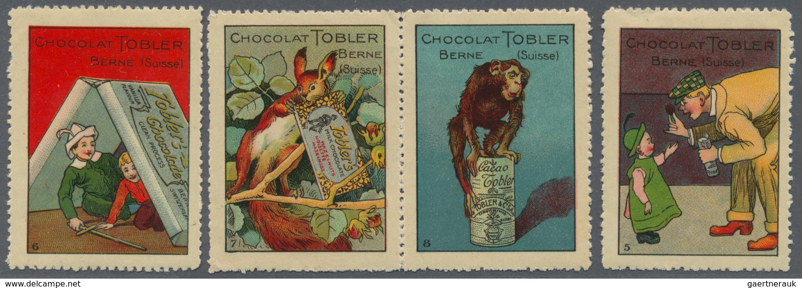 Thematik: Nahrung-Schokolade / food-chocolate: From 1898 on. Collection on the CHOCOLATE topic with