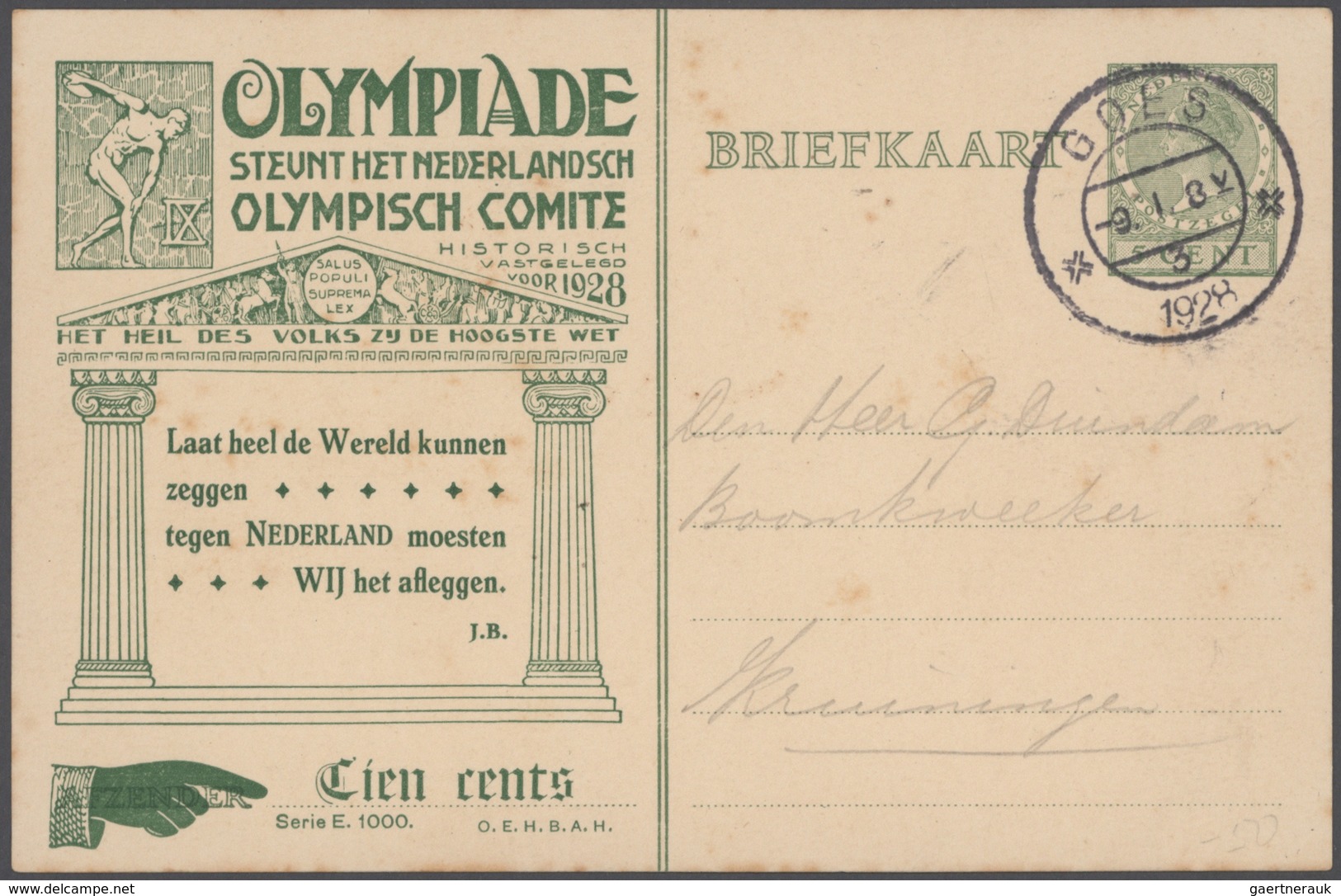 Thematik: Olympische Spiele / olympic games: 1896/1960(ca.), OLYMPIC GAMES, fine collection of speci