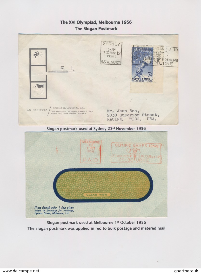 Thematik: Olympische Spiele / Olympic Games: 1954/1956, Australia For Melbourne 1956. A Highlight Of - Andere & Zonder Classificatie