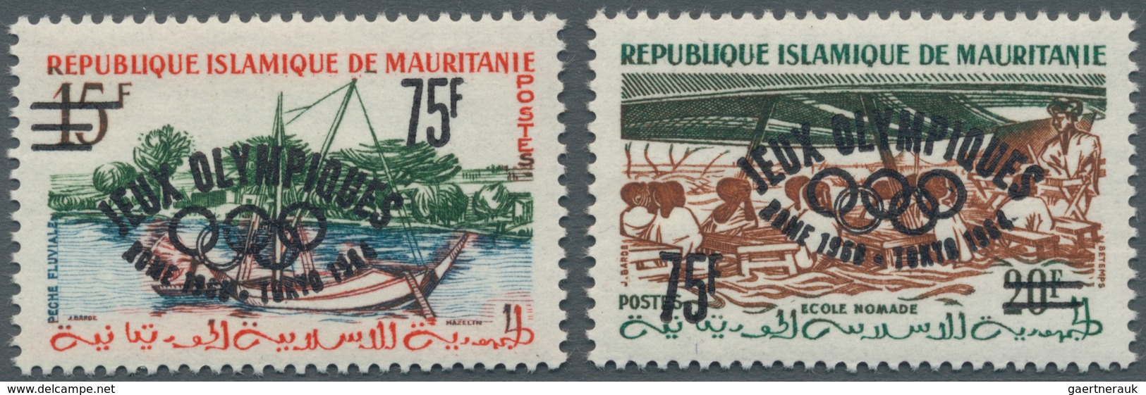 Thematik: Olympische Spiele / Olympic Games: 1962, MAURETANIA: Summer Olympics Rome Definitives With - Autres & Non Classés