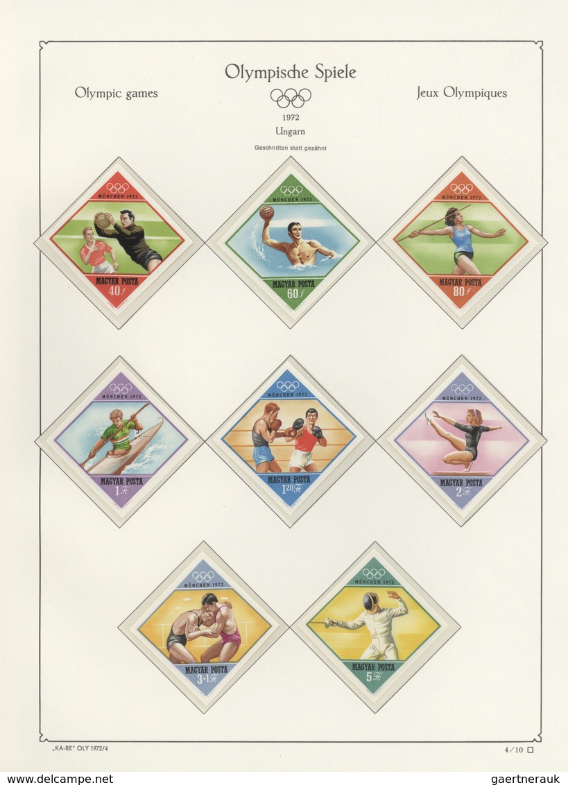 Thematik: Olympische Spiele / Olympic Games: 1968/1972, U/m Collection With Stamps And Souvenir Shee - Sonstige & Ohne Zuordnung