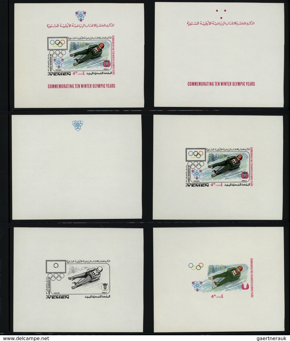 Thematik: Olympische Spiele / olympic games: 1968/1984, Sharjah and Yemen, MNH balance of thematic i