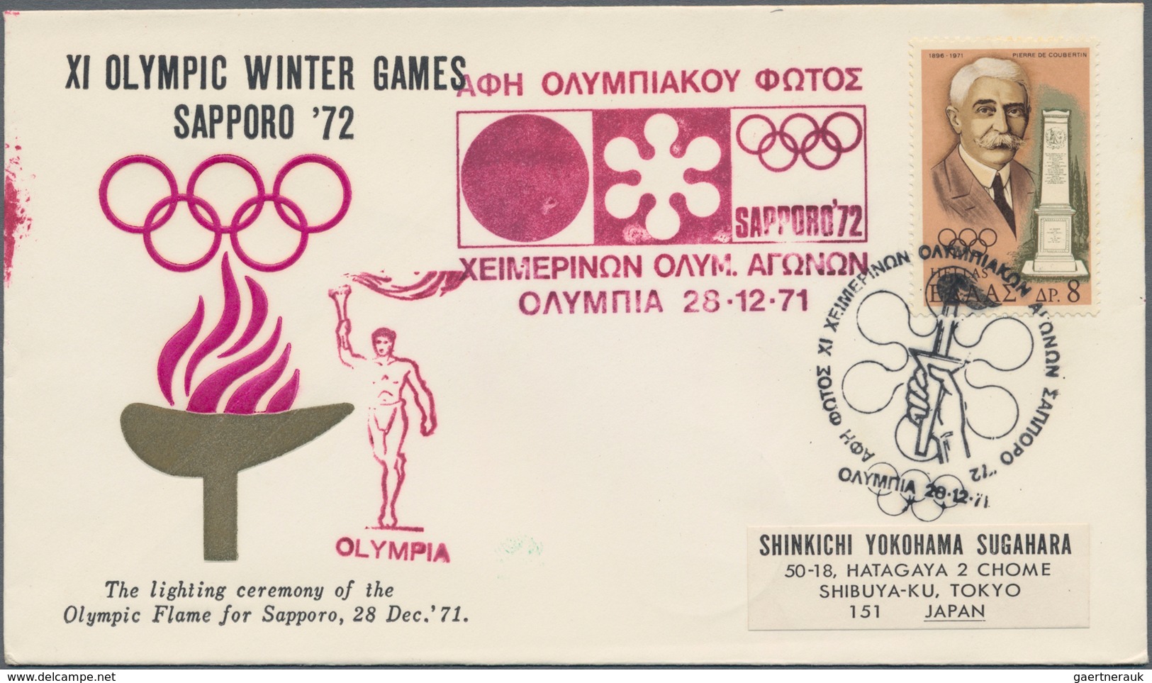Thematik: Olympische Spiele / Olympic Games: 1972, Sapporo Winter Games: Apprx. 130 Cto Stationery C - Autres & Non Classés