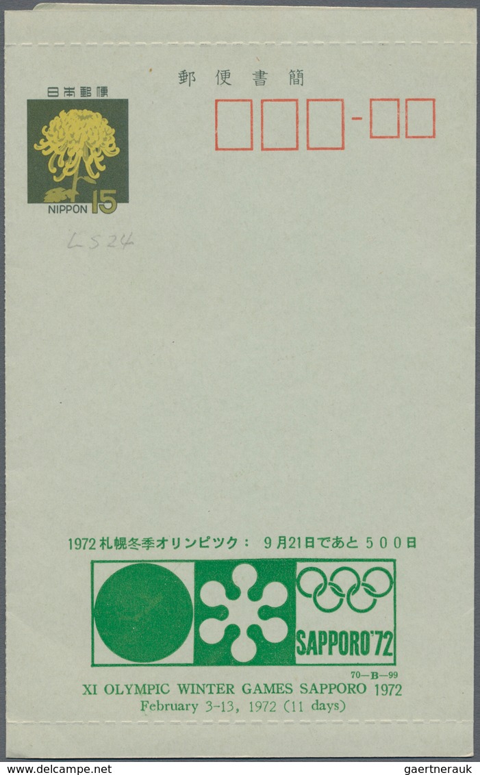 Thematik: Olympische Spiele / Olympic Games: 1972, Sapporo Winter Games: Apprx. 130 Cto Stationery C - Andere & Zonder Classificatie
