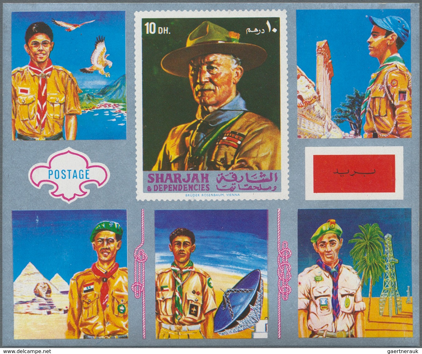 Thematik: Pfadfinder / Boy Scouts: 1971, Sharjah, Holding Of Some Thousand "Boy Scouts" Souvenir She - Autres & Non Classés