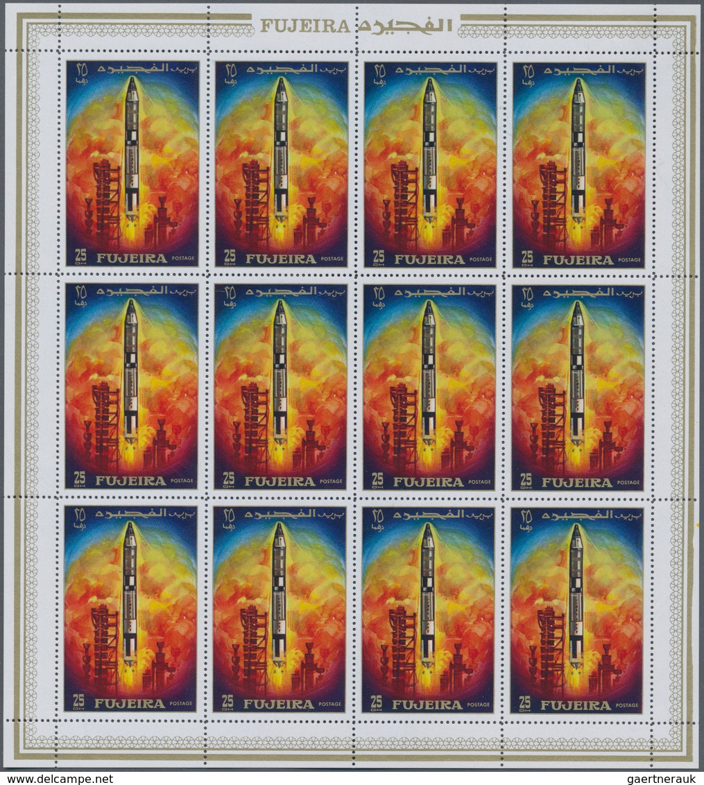 Thematik: Raumfahrt / Astronautics: 1970, Apollo 13, Fujeira 504 X Michel No. 456/462 Mint Never Hin - Sonstige & Ohne Zuordnung