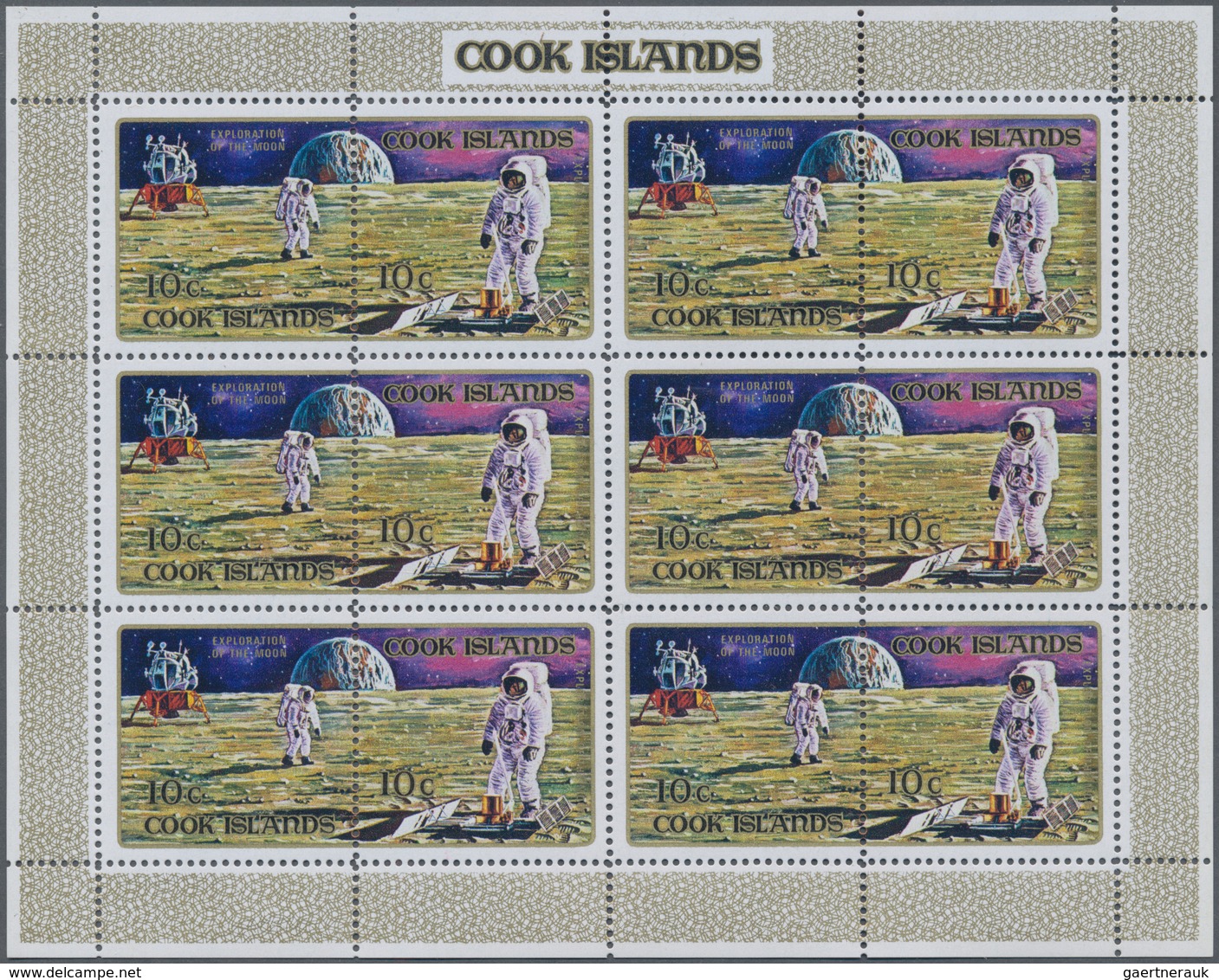 Thematik: Raumfahrt / Astronautics: 1972, Apollo Flights, Cook Isl. 342 X Michel No. 306/313 Mint Ne - Otros & Sin Clasificación