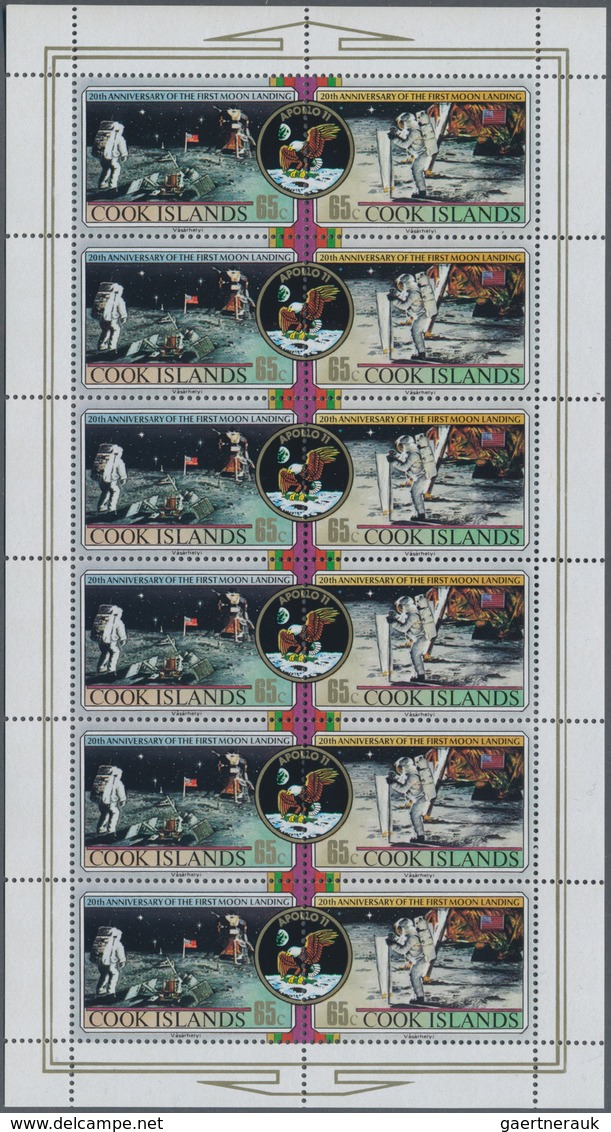 Thematik: Raumfahrt / Astronautics: 1989, Space First Moon Landing, Cook Isl. 300 X Michel No. 1269/ - Autres & Non Classés