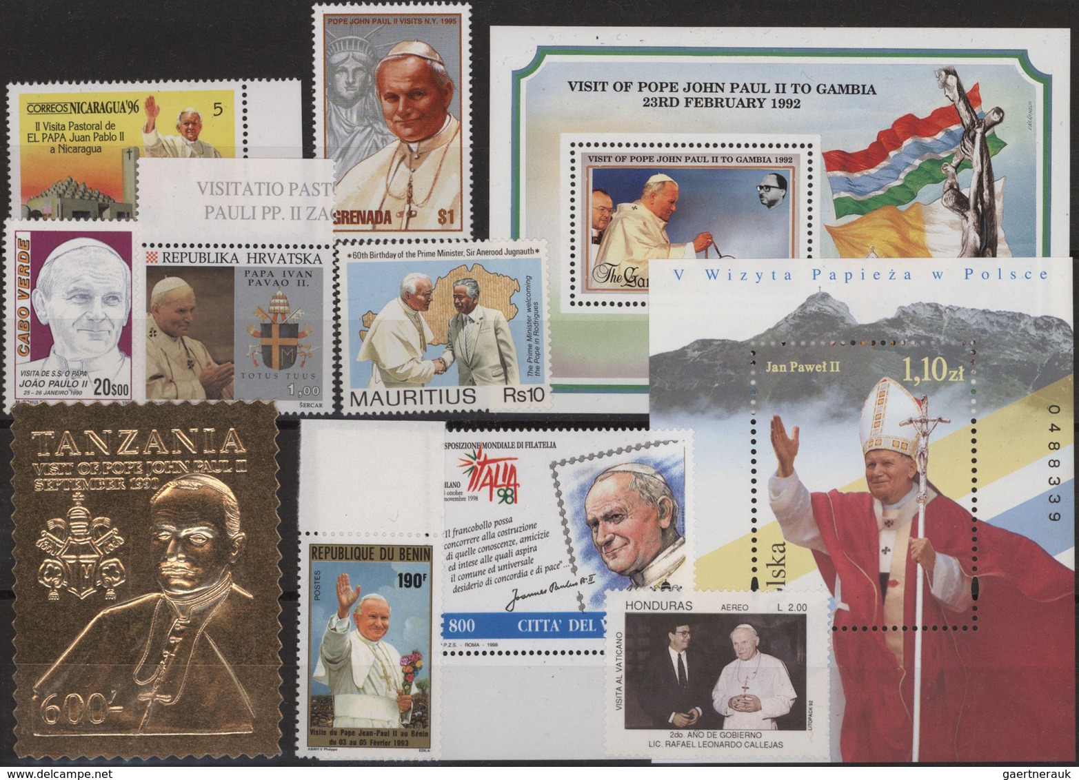 Thematik: Religion / Religion: 1960/1995 (ca.), POPE JOHN PAUL II, Huge American Dealer's Stock Comp - Otros & Sin Clasificación