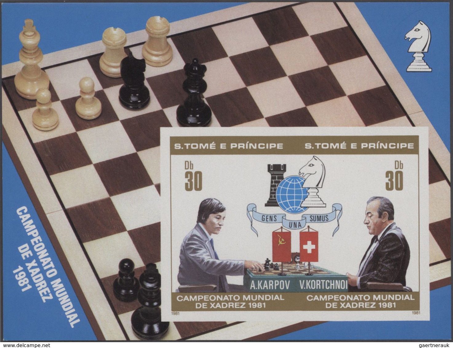 Thematik: Spiele-Schach / Games-chess: 1981, Sao Thome And Principe, Special Collection Of Various S - Schaken