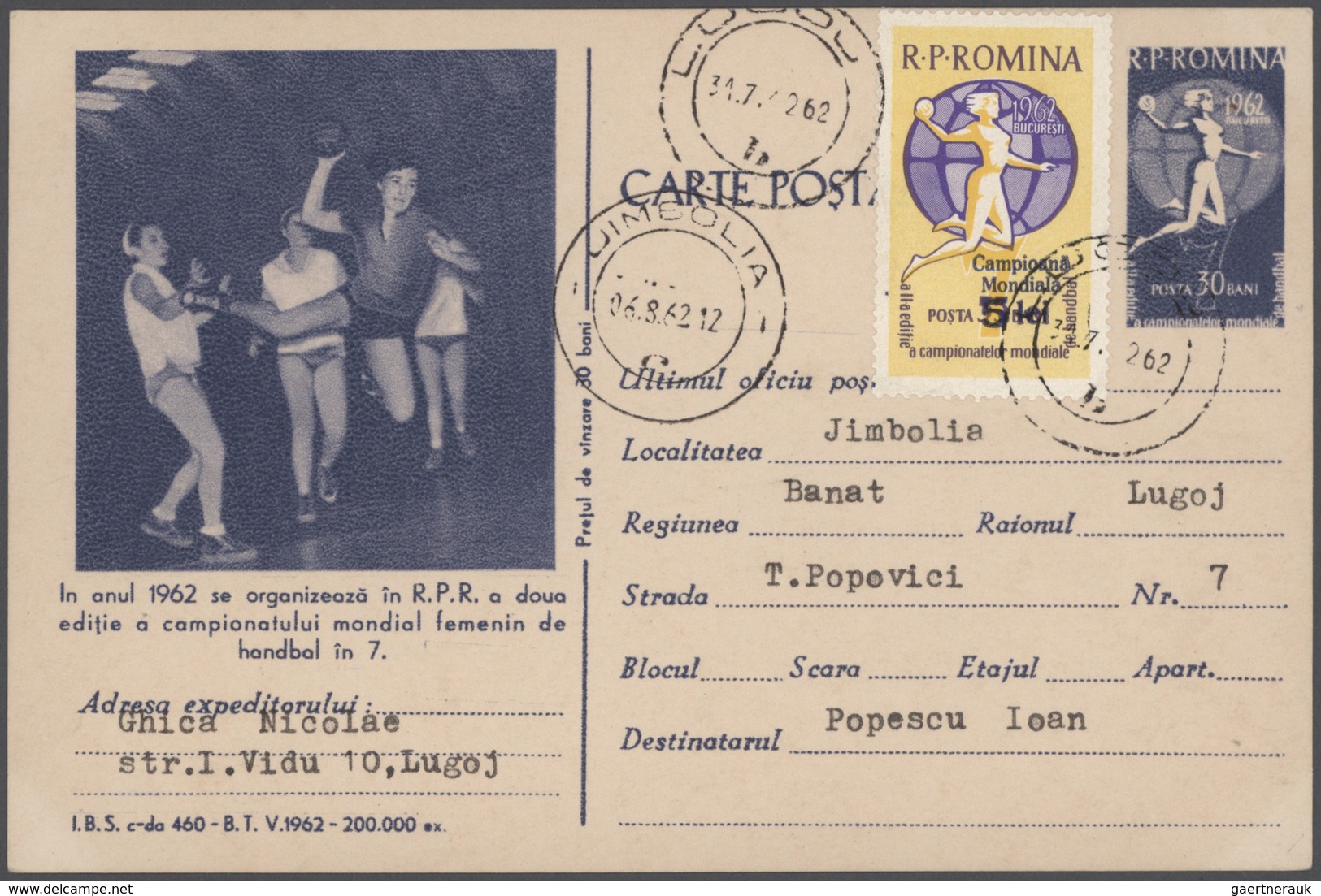 Thematik: Sport / Sport: 1938/2019, Handball Championships (World And European), Comprehensive Colle - Autres & Non Classés