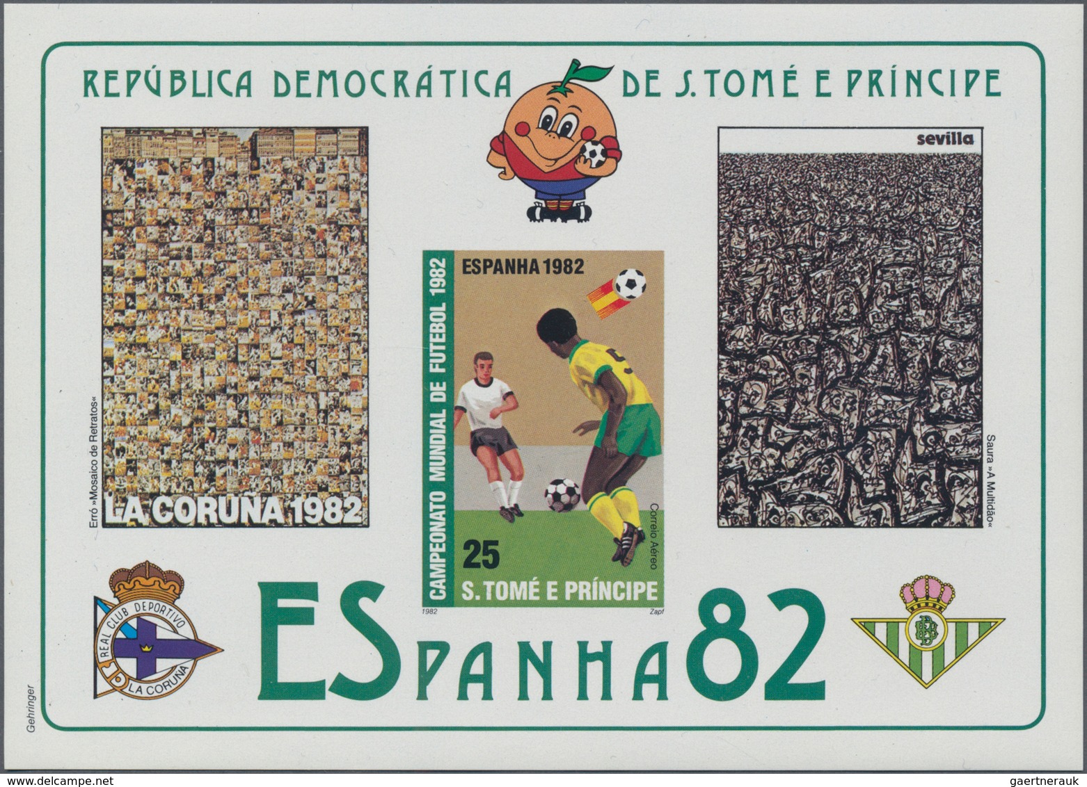 Thematik: Sport-Fußball / Sport-soccer, Football: 1982, Sao Tome, Football World Championship 1982, - Sonstige & Ohne Zuordnung