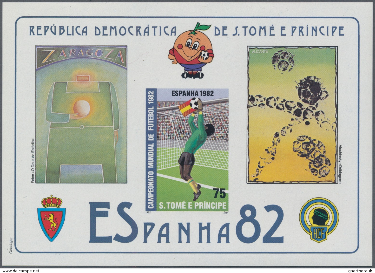 Thematik: Sport-Fußball / Sport-soccer, Football: 1982, Sao Tome, Football World Championship 1982, - Altri & Non Classificati