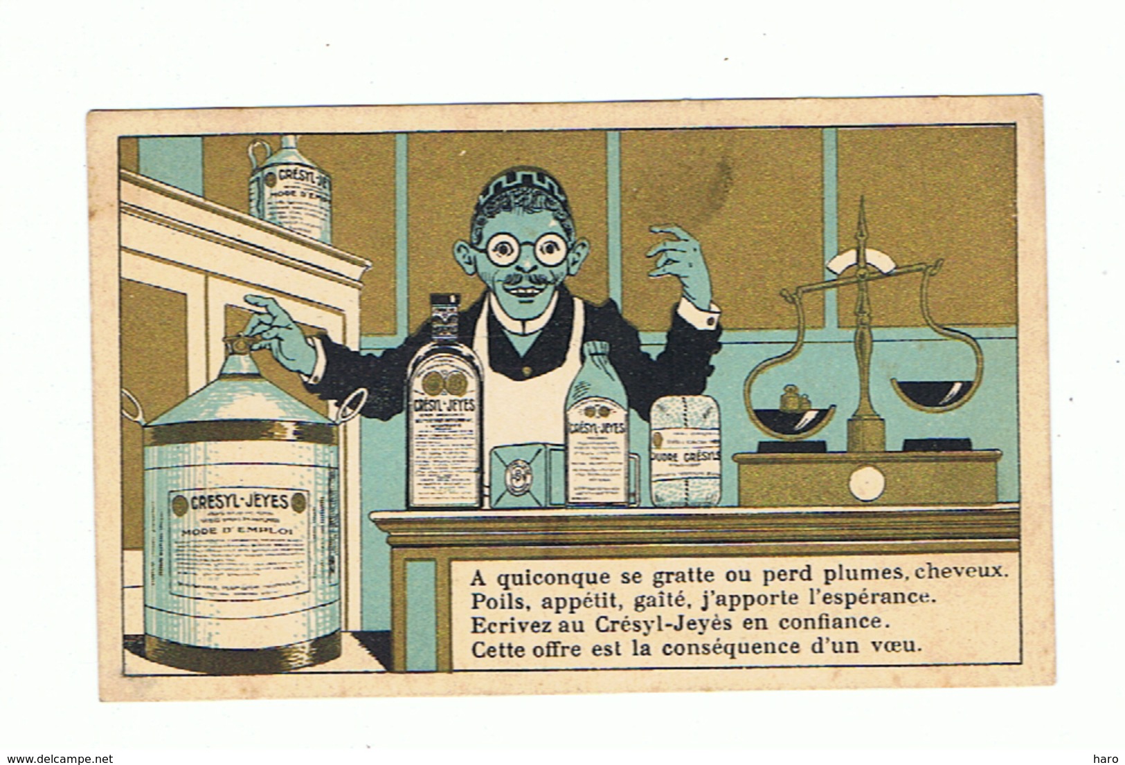 Chromo Publicitaire - Désinfectant, Savon CRESYL - JEYES - Laboratoire, Chimiste,... (fr82) - Sonstige & Ohne Zuordnung