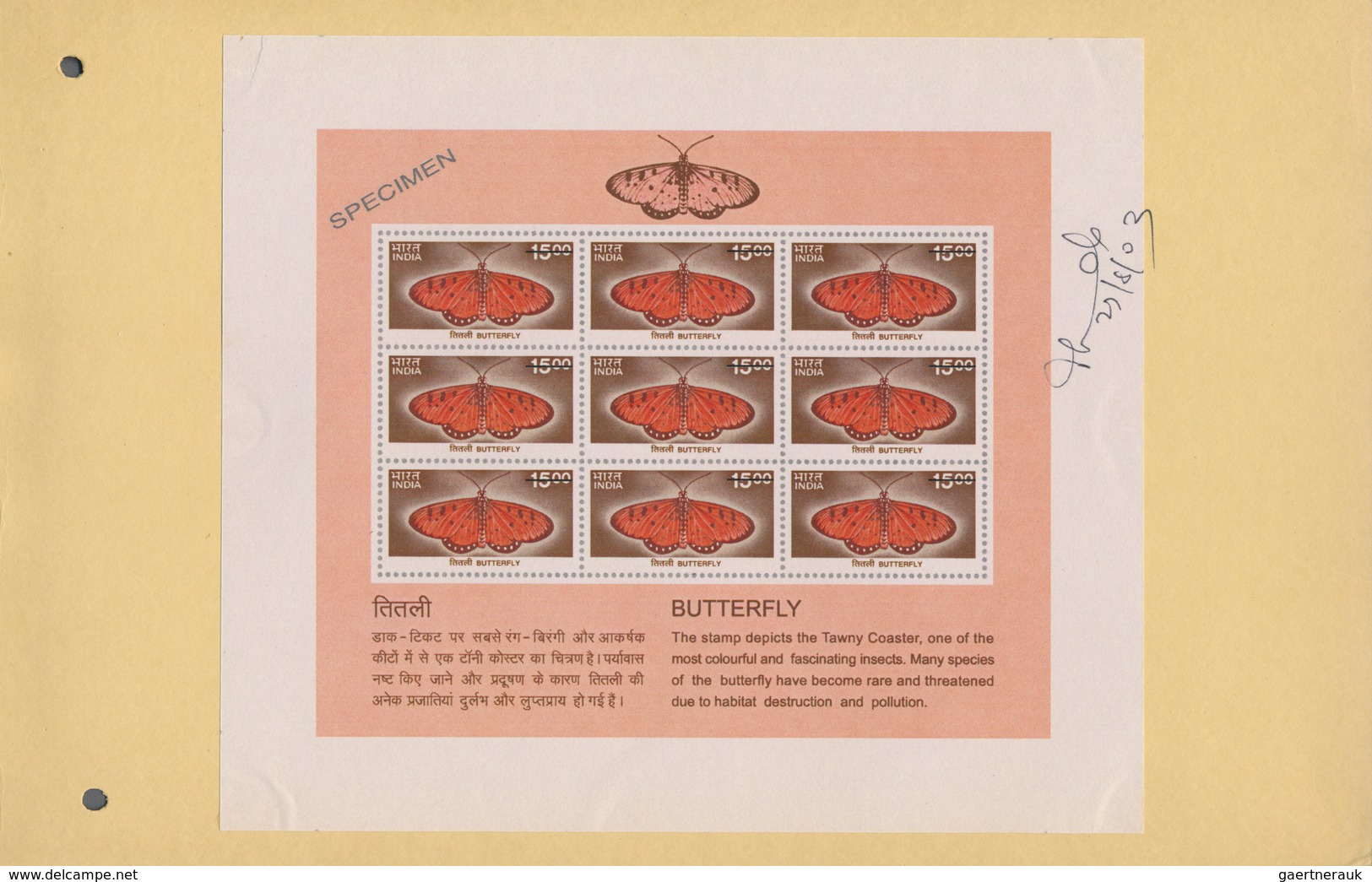 Thematik: Tiere, Fauna / Animals, Fauna: 2000, India. Collection Of 6 Different Complete SPECIMEN Mi - Otros & Sin Clasificación