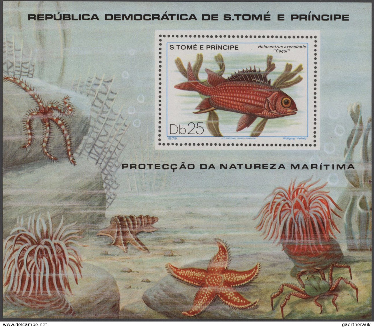 Thematik: Tiere-Fische / Animals-fishes: 1979, Sao Thome And Principe, Complete Set Of Six In Comple - Vissen