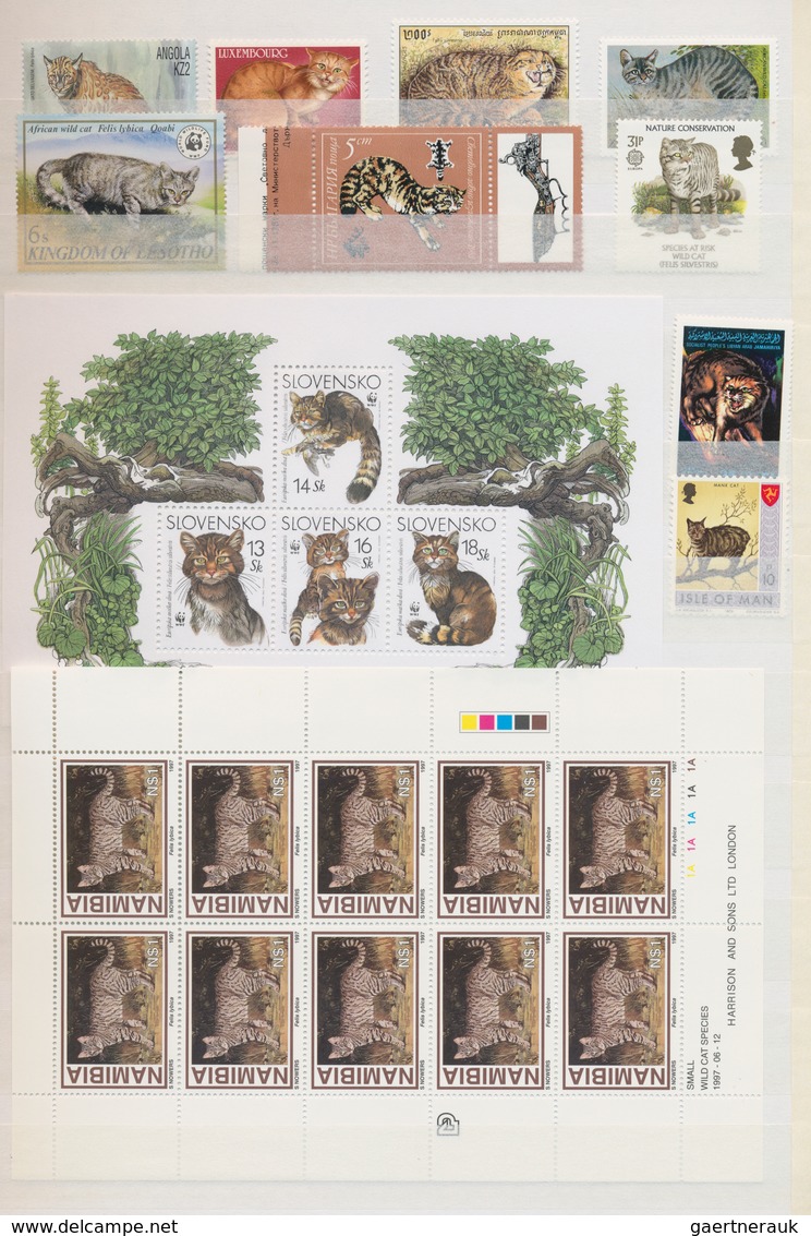 Thematik: Tiere-Raubtiere / animals-predacious cats: 1920/2010 (ca.), comprehensive mainly MNH colle