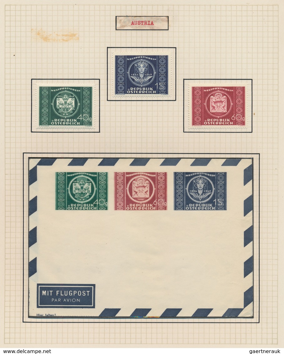 Thematik: UPU / United Postal Union: 1949, 75 Jahre UPU, Saubere Sammlung Mit Ungebrauchten Ausgaben - U.P.U.