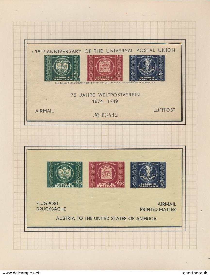 Thematik: UPU / United Postal Union: 1949, 75 Jahre UPU, Saubere Sammlung Mit Ungebrauchten Ausgaben - U.P.U.