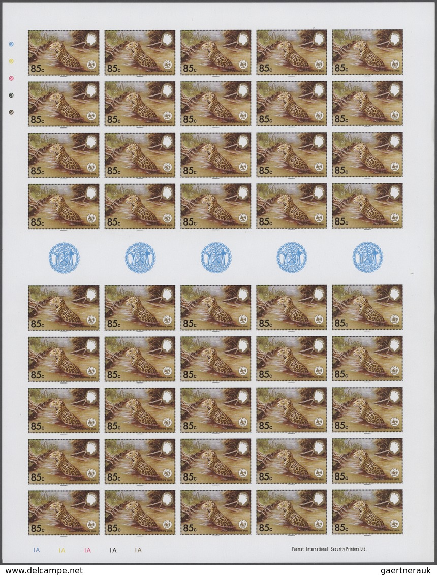 Thematik: WWF: 1983, WWF Jaguar, Full Sheet With 45 IMPERFORATED Sets. Very Seldom Offered In Full S - Autres & Non Classés