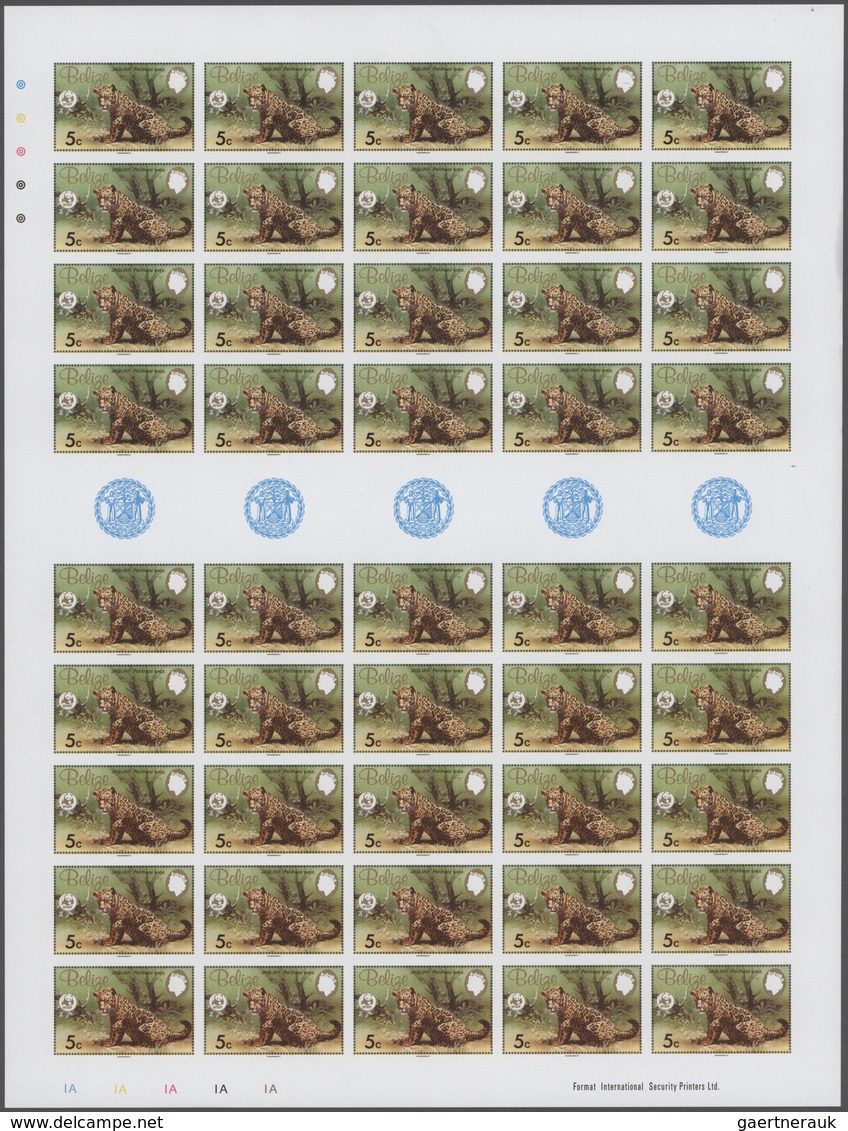 Thematik: WWF: 1983, WWF Jaguar, Full Sheet With 45 IMPERFORATED Sets. Very Seldom Offered In Full S - Autres & Non Classés