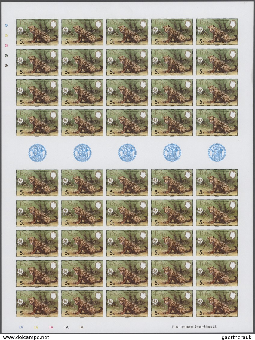 Thematik: WWF: 1983, WWF Jaguar, Full Sheet With 45 IMPERFORATED Sets. Very Seldom Offered In Full S - Andere & Zonder Classificatie