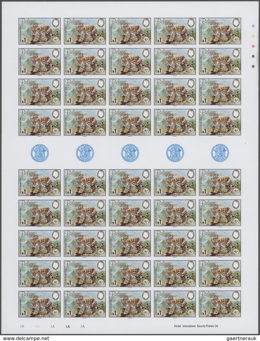 Thematik: WWF: 1983, WWF Jaguar, Full Sheet With 45 IMPERFORATED Sets. Very Seldom Offered In Full S - Sonstige & Ohne Zuordnung