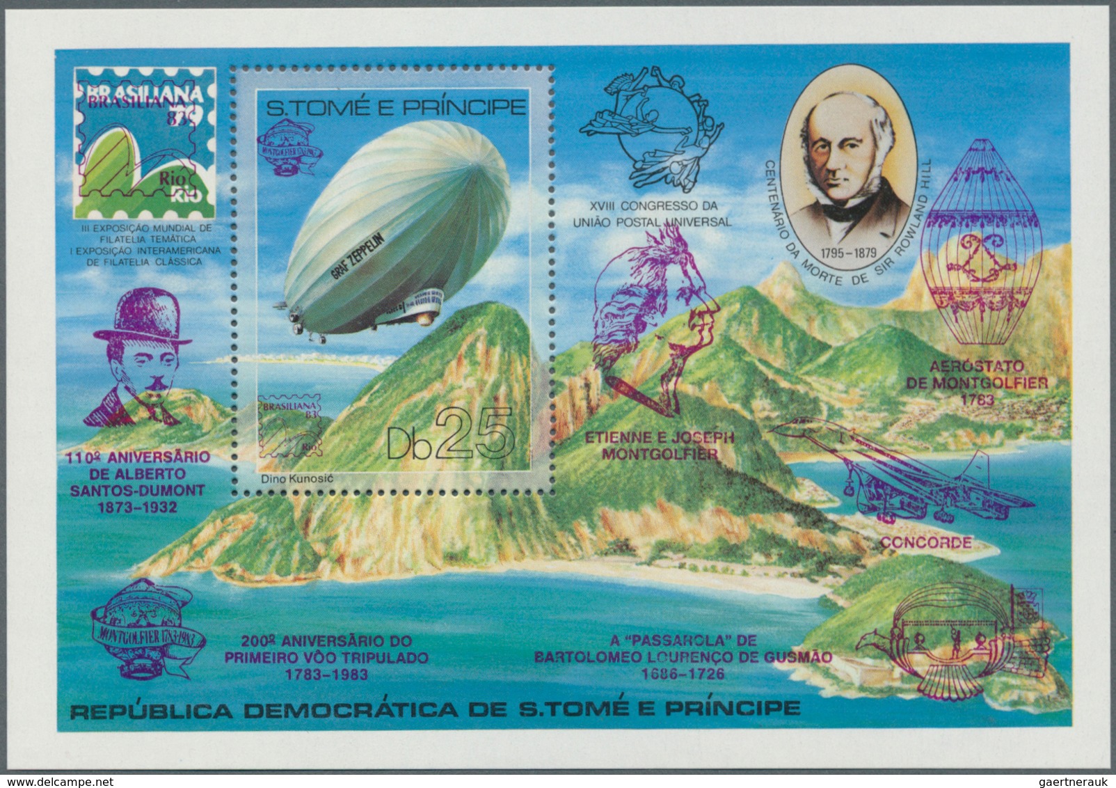 Thematik: Zeppelin / Zeppelin: 1981, SAO TOME E PRINCIPE: International Stamp Exhibition BRASILIANA' - Zeppeline