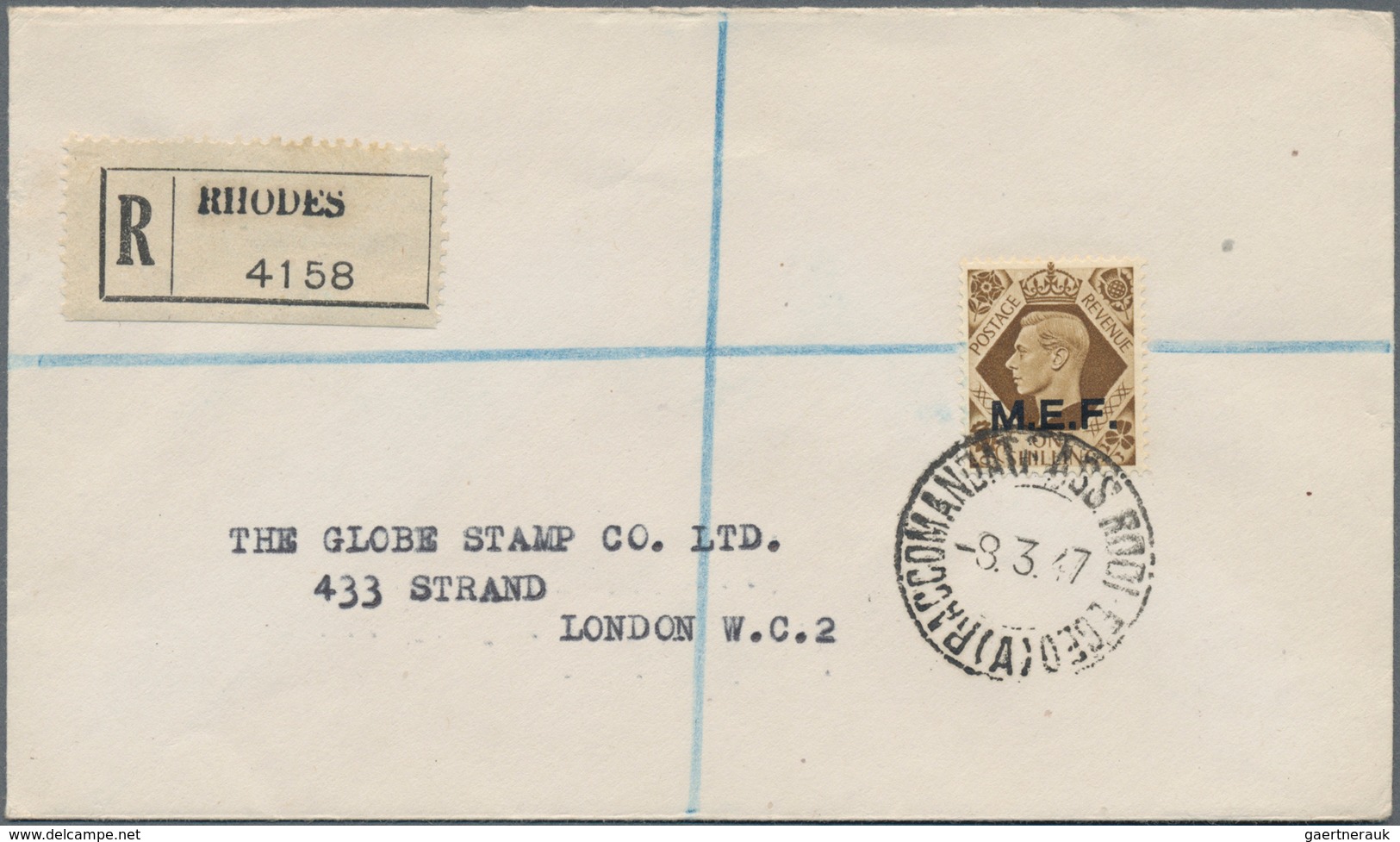 Ägäische Inseln - Besonderheiten: 1946/1947, British Occupation Of Dodecanese, Group Of Four Covers - Egeo