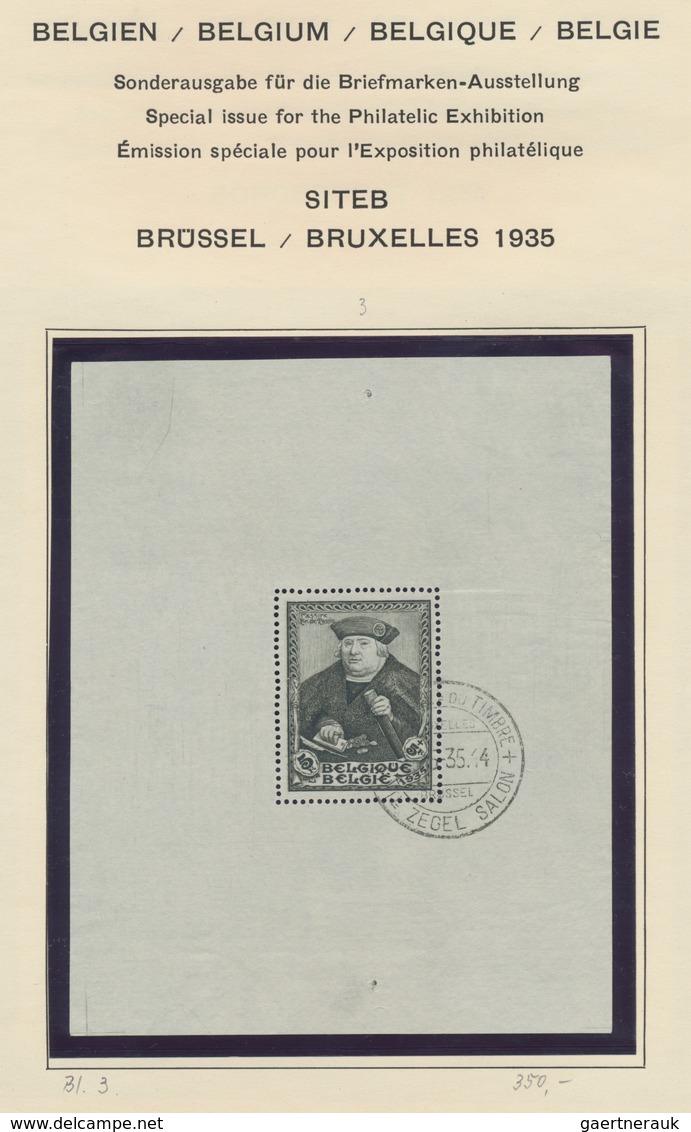 Belgien: 1849/1980. Schaubek preprinted album. Up to 1955 predominantly used, after 1955-1980 MNH an