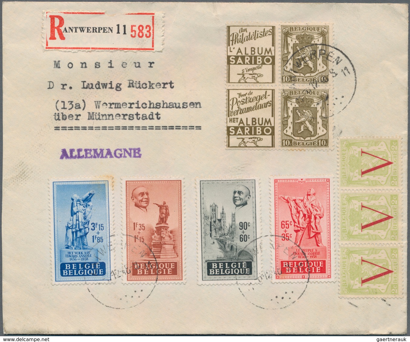 Belgien: 1859/1965, assortment of apprx. 73 covers/cards incl. a nice selcetion of early issues, reg