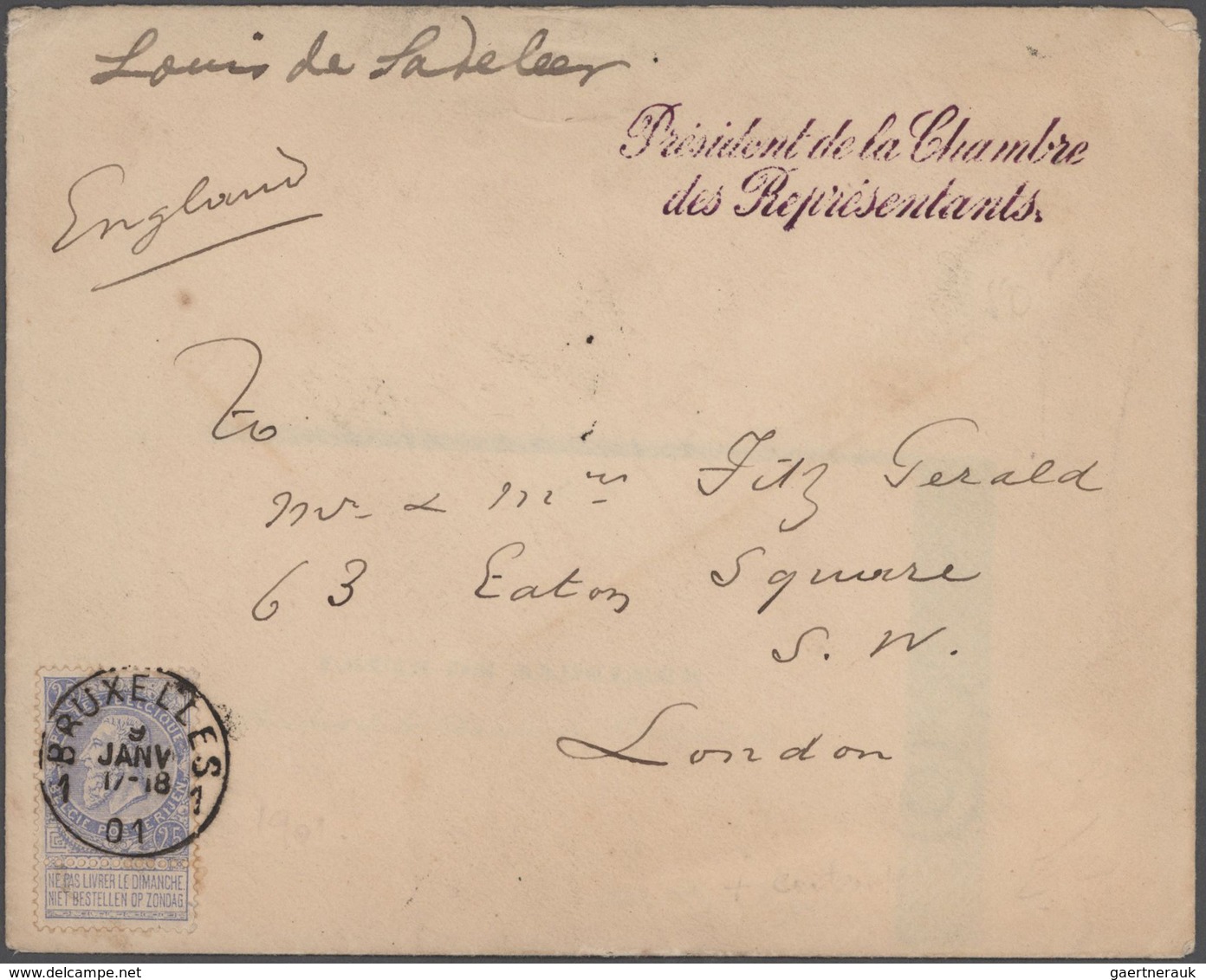 Belgien: 1893/1985 (ca.), Balance Incl. Covers Referring To "Parliament" And "Telephone", Unusual Of - Verzamelingen