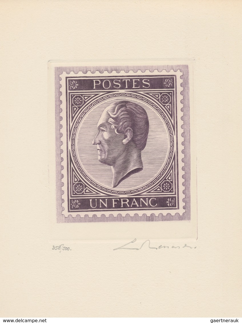 Belgien: 1962, Reproduction Of 1865 Issue: Presentation Folder Of "CLUB ROYAL PHILATELIQUE BRUXELLOI - Colecciones