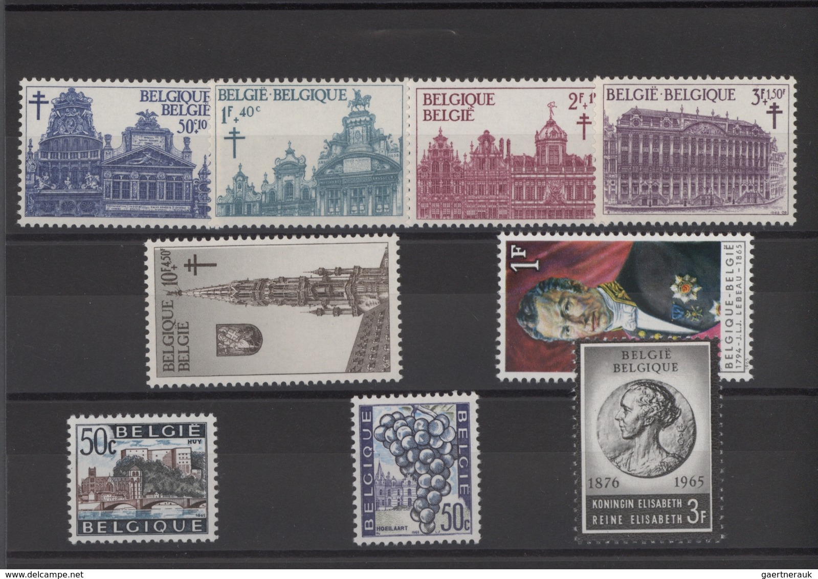 Belgien: 1965/1978, 200 Collections Of Mint Never Hinged Year Sets, Without The Definitives And The - Verzamelingen
