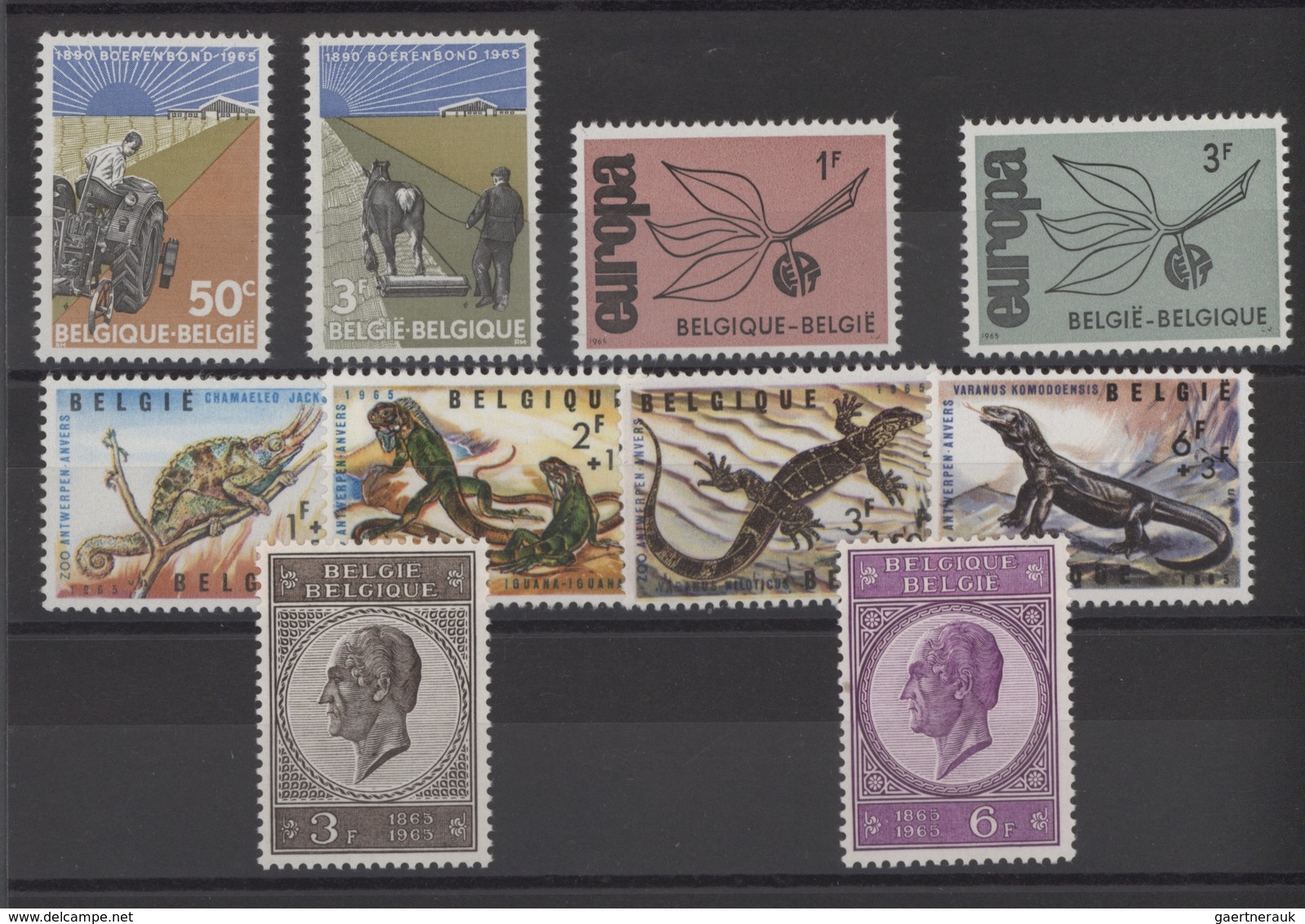 Belgien: 1965/1978, 200 Collections Of Mint Never Hinged Year Sets, Without The Definitives And The - Collections