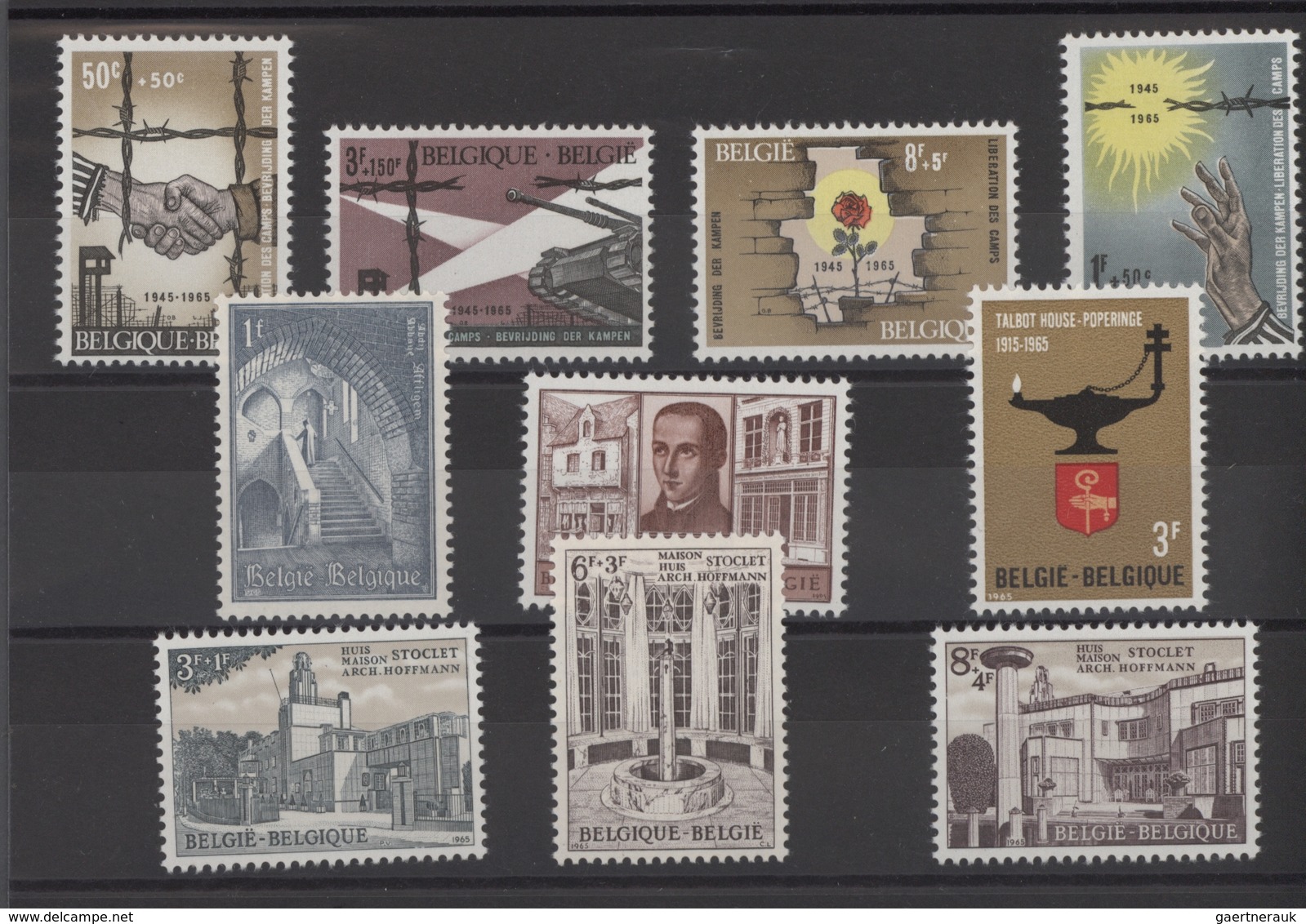 Belgien: 1965/1978, 200 Collections Of Mint Never Hinged Year Sets, Without The Definitives And The - Verzamelingen