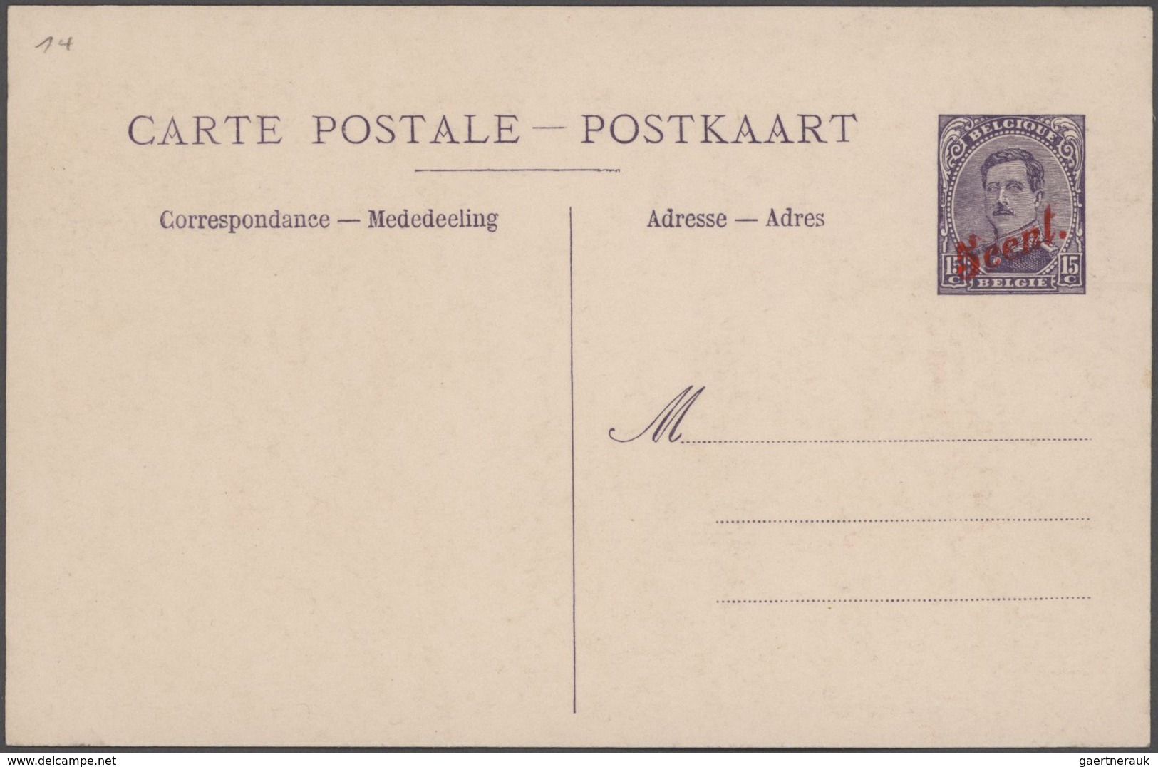 Belgien - Ganzsachen: 1871/1939 Collection of about 330 unused and used postal stationeries in large