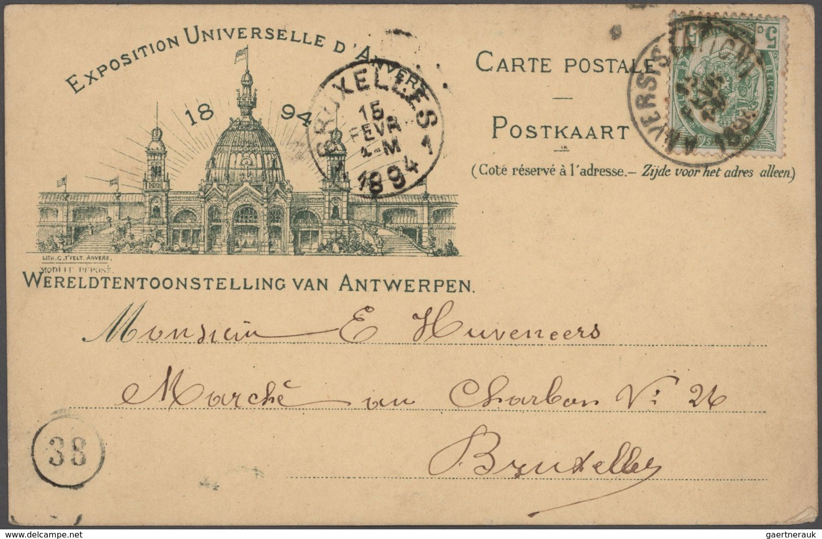 Belgien - Ganzsachen: 1871/1939 Collection of about 330 unused and used postal stationeries in large