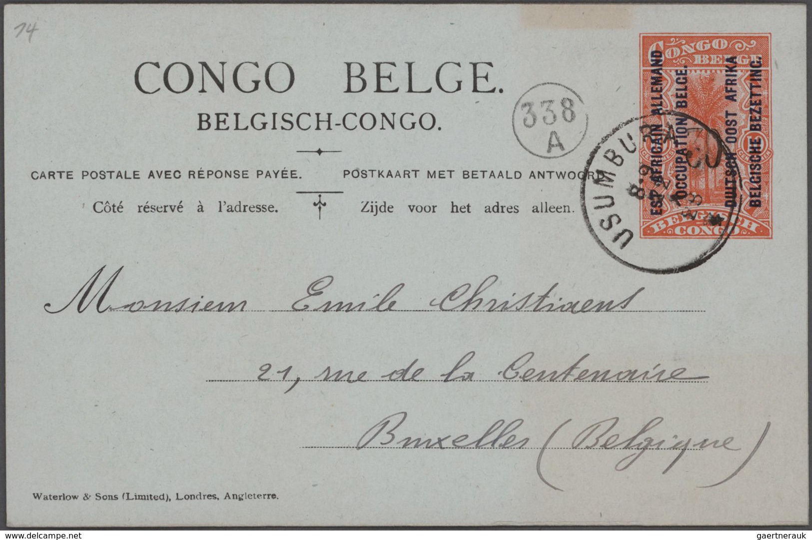 Belgien - Ganzsachen: 1871/1939 Collection of about 330 unused and used postal stationeries in large