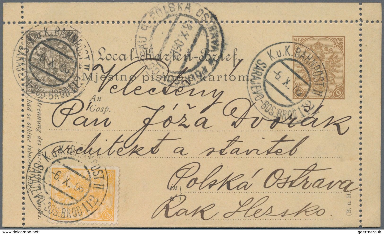 Bosnien und Herzegowina (Österreich 1879/1918): 1840/1918 (ca.), assortment of apprx. 65 covers, car