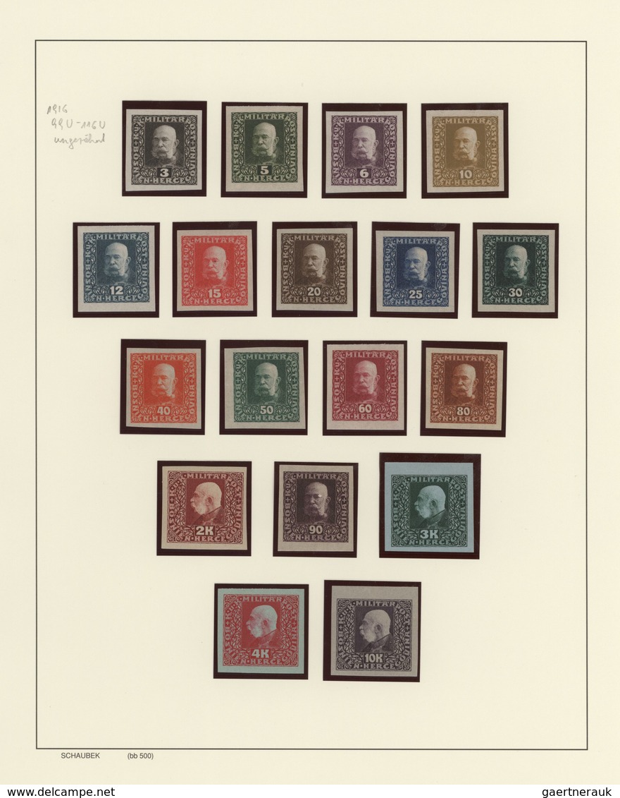 Bosnien Und Herzegowina (Österreich 1879/1918): 1879/1918, Mainly Mint Collection On Schaubek Album - Bosnien-Herzegowina