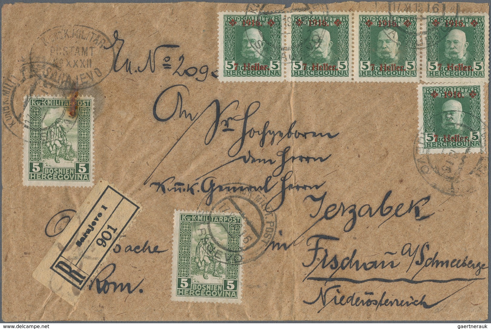 Bosnien und Herzegowina (Österreich 1879/1918): 1882/1918, holding of apprx. 230 cover, cards, ppc,