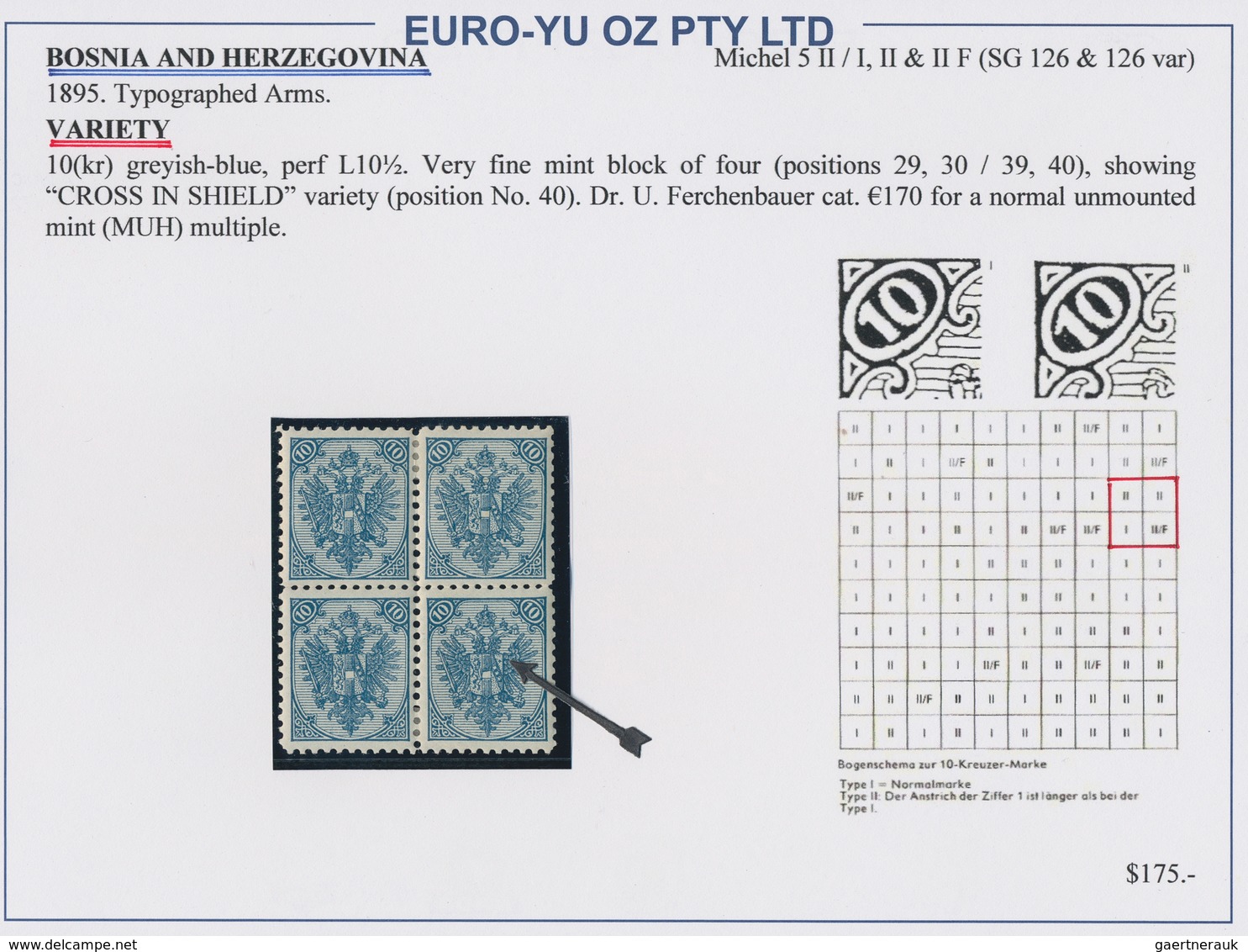 Bosnien Und Herzegowina: 1891/1900, Coat Of Arms, Specialised Assortment Of 74 Stamps Incl. Blocks O - Bosnië En Herzegovina